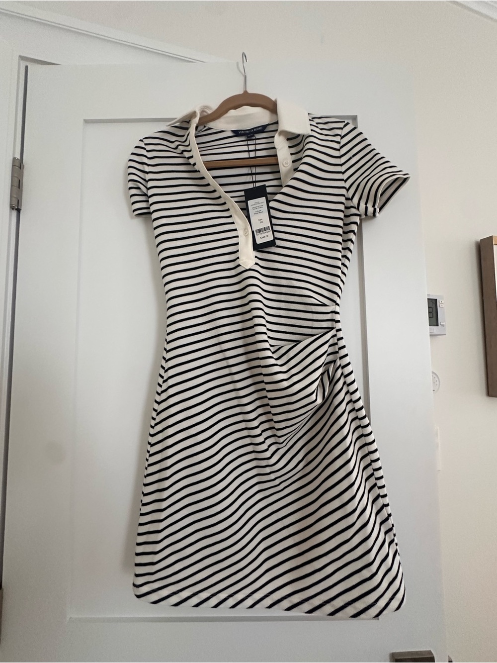 Veronica Beard Lanier Striped Polo Mini Dress - Picture 4 of 5